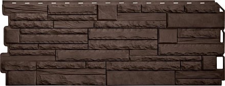 Панель Скалистый камень, Коричневый, ЭКО, 1170х450м